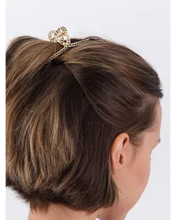 Краб для волос "Дороти" петелька, 7,7 см, золото арт. СМЛ-137014-1-СМЛ0005423333