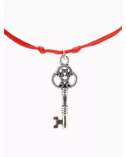 Браслет-оберег "Став" открытие всех дорог, ключ, цвет красный арт. СМЛ-139612-1-СМЛ0005388830