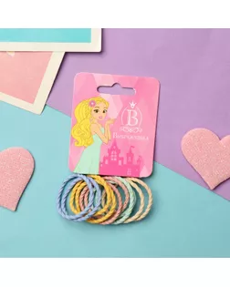 Резинка для волос "Спорт" (набор 10 шт) спиралька, 3 см, микс арт. СМЛ-140527-1-СМЛ0005365414