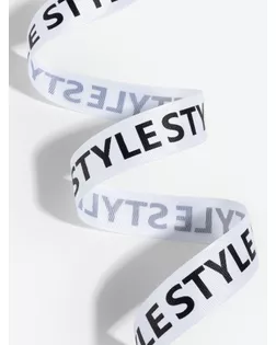Лента репсовая «STYLE» ш.2,5см (черно-белый) арт. СМЛ-141227-1-СМЛ0005354503