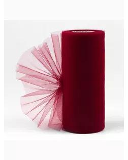 Фатин, 15 см, 23 ± 1 м, 11 ± 1 г/кв.м, цвет бордовый №33 арт. СМЛ-239305-21-СМЛ0005505218