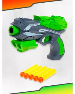 Бластер "Космос", стреляет мягкими пульками, цвета МИКС арт. СМЛ-143337-1-СМЛ0005275708