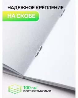 Альбом для рисования А4, 40 листов на скрепке "Авокадо", обложка мелованный картон, блок офсет арт. СМЛ-180454-1-СМЛ0005666543
