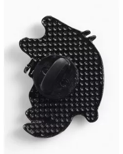 Значок «Котейка», цвет белый в чёрном металле арт. СМЛ-245970-1-СМЛ0006257915