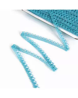 Тесьма «Фестоны», ширина 1,3 см., в упаковке 50 м., голубая арт. СМЛ-246171-1-СМЛ0006907956