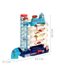 Парковка «Городской паркинг», с 8 машинками и лифтом, свет и звук арт. СМЛ-157318-1-СМЛ0006252965