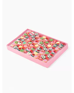 Кольцо детское "Выбражулька" фруктовое ассорти, форма МИКС, цветное, безразмерное арт. СМЛ-160402-1-СМЛ0006885307