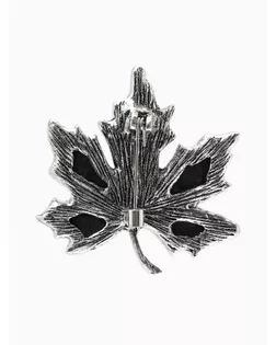 Броши "Галиотис" лист клёна, цвет зелёный арт. СМЛ-186706-2-СМЛ0007187605