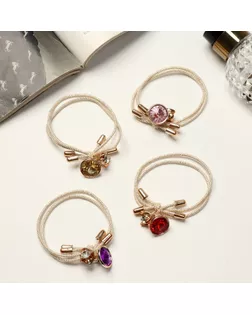 Резинка для волос "Флорентина" камни, 2х2 см, микс арт. СМЛ-169367-1-СМЛ0006911358