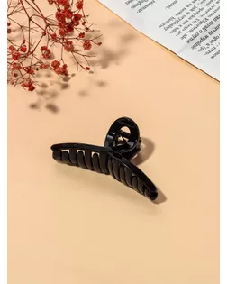 Краб для волос "Глянец" утончённая петля, 9х3,5 см, чёрный арт. СМЛ-169817-1-СМЛ0006970550