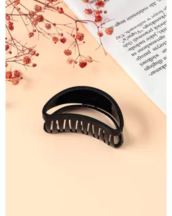 Краб для волос "Глянец" утончённая дуга, 6,5х3 см, чёрный арт. СМЛ-169818-1-СМЛ0006970551