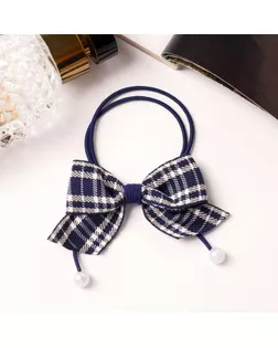 Резинка для волос "Веста" строгая клетка, 4,5 см, микс арт. СМЛ-169932-1-СМЛ0006970633