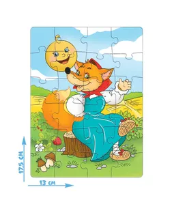 Пазл "Колобок", 24 элемента арт. СМЛ-170122-1-СМЛ0007005849