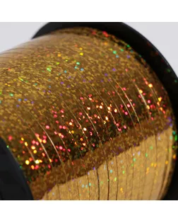 Лента упаковочная металлизированная, цвет золото, 5 мм х 225 м арт. СМЛ-102665-1-СМЛ0000818664