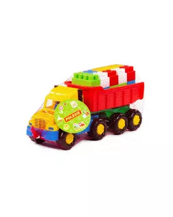 Машина «Фаворит» и конструктор «Строитель», 17 деталей, МИКС арт. СМЛ-102679-1-СМЛ0000820759