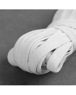 Резинка бельевая, 10 мм, 10 ± 1 м, цвет белый арт. СМЛ-180226-1-СМЛ0007353661