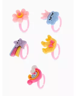 Кольцо детское "Выбражулька" волшебство, форма МИКС, цветное, безразмерное арт. СМЛ-184857-1-СМЛ0007111043