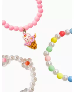 Браслет детский "Выбражулька" трио, кото-пирожное, цветные арт. СМЛ-186908-1-СМЛ0007054297