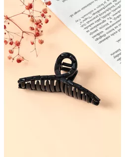 Краб для волос "Кэрол" петелька, 11х4 см, чёрный арт. СМЛ-186957-1-СМЛ0006914669