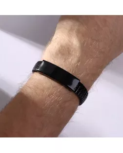 Браслет мужской "Каркас" тьма, цвет чёрный, d=6,5 арт. СМЛ-190538-1-СМЛ0007139311