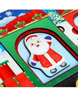 Пазл деревянный музыкальный «Едет к нам Дедушка Мороз» арт. СМЛ-192672-1-СМЛ0007334662
