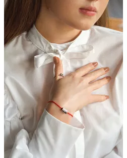 Браслет-амулет на нити "Руна" деньги, цвет красный, 30 см арт. СМЛ-194611-1-СМЛ0006949526