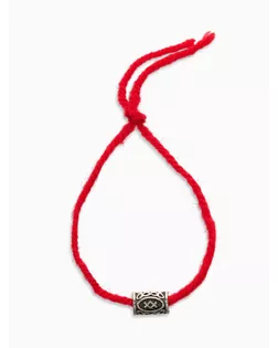 Браслет-амулет на нити "Руна" семья, цвет красный, 30 см арт. СМЛ-194623-1-СМЛ0006949539