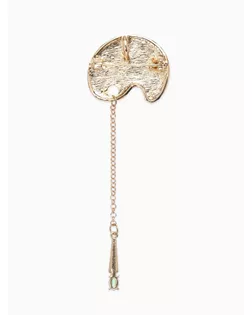 Брошь "Палитра" с кистью, цветная в золоте арт. СМЛ-196661-1-СМЛ0006885341