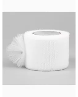 Фатин, 5 см, 23 ± 1 м, 11 ± 1 г/кв.м, цвет белый №1 арт. СМЛ-246337-1-СМЛ0007128535