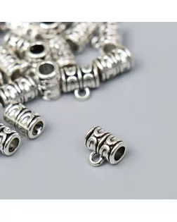 Бейл (держатель д/кулона) металл д/творчества "Шаман" серебро G106B636 1х1 см арт. СМЛ-201478-1-СМЛ0007006266