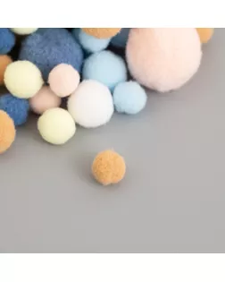 Декор для творчества "Помпончики. Пастила" d=1-3 см набор 135 шт арт. СМЛ-228396-1-СМЛ0007459508