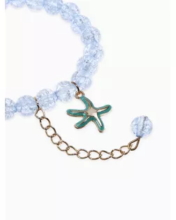 Браслет детский «Выбражулька» морская звезда, цвет голубой в золоте арт. СМЛ-247113-2-СМЛ0007582299