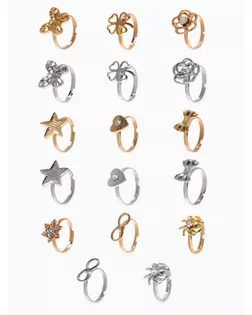 Кольцо детское «Выбражулька» контуры, форма МИКС, цвет МИКС, безразмерное арт. СМЛ-269988-1-СМЛ0007635877