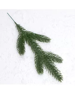 Ветка еловая «Новогодний декор ели», искусственная, декоративная, набор 5 шт., 28 см арт. СМЛ-248207-1-СМЛ0007830110