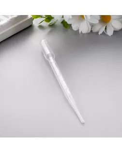 Пипетка пластик для рисования в технике батик "Пипетка Пастера" 3 мл 15,5 см арт. СМЛ-279208-1-СМЛ0007908565