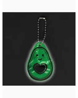 Светоотражающий элемент «Авокадо», двусторонний, 4,1 × 6 см, цвет зелёный арт. СМЛ-248025-1-СМЛ0007818065