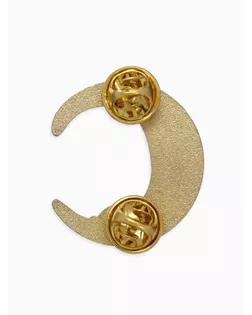 Значок-оберег «Лунный кот», цвет чёрный в золоте арт. СМЛ-269048-1-СМЛ0009136712