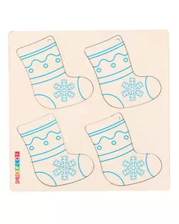 Набор для творчества «Новогодние раскраски. Сапожок» арт. СМЛ-285105-2-СМЛ0009264834