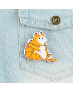 Значок новогодний «Новый год: Талисман от сглаза», 4,7 х 4,5 см арт. СМЛ-249769-1-СМЛ0009075335