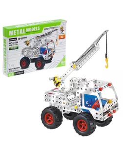 Конструктор металлический «Автокран», 243 детали арт. СМЛ-109698-1-СМЛ0000873105