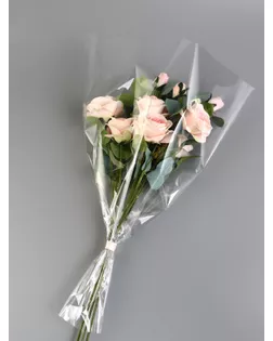 Пакет для цветов, конус, 12+45*60см, прозрачный арт. СМЛ-268439-1-СМЛ0009262321