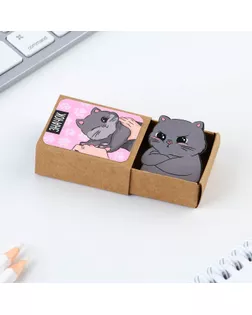 Значок деревянный «Котик», 3,2 х 4 см арт. СМЛ-252268-1-СМЛ0009352108