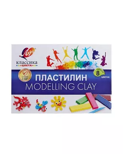 Пластилин 8 цветов 160 г «Классика» арт. СМЛ-176638-1-СМЛ0001026967