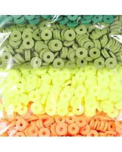 Бусины для творчества PVC "Летняя гроза" 5 цветов х 10 гр 0,6 см арт. СМЛ-253045-6-СМЛ0009418779