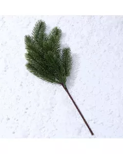 Ветка еловая «Новогодний декор чудесной ели», искусственная, декоративная, 48 см арт. СМЛ-257257-1-СМЛ0009690088