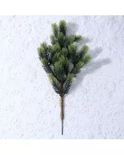 Ветка еловая «Новогодний декор ели», искусственная, декоративная, 45 см арт. СМЛ-257260-1-СМЛ0009690091