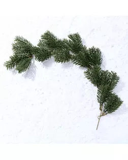 Ветка еловая «Новогодний декор рождественской ели», искусственная, декоративная, 53 см арт. СМЛ-257267-1-СМЛ0009690099