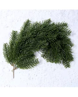 Ветка еловая «Новогодний декор душистой ели», искусственная, декоративная, 63 см арт. СМЛ-257269-1-СМЛ0009690101