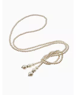 Бусы "Жемчуг" узел, цвет молочный, 60 см арт. СМЛ-24745-1-СМЛ0751656