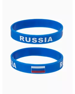 Силиконовый браслет «РОССИЯ», цвет синий арт. СМЛ-260505-3-СМЛ0009866509